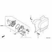 Схема вузла: Водяний насос для Honda VT750 Shadow Aero