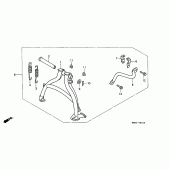 Схема вузла: Stand set для Honda XL600 Transalp