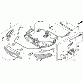 Схема вузла: Задній ліхтар (Стоп-сигнал) для Honda CBF1000