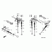 Схема вузла: Шток і Клапан для Honda XL650 Transalp