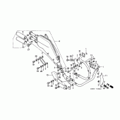 Схема вузла: Вихлопна система для Honda XL600 Transalp