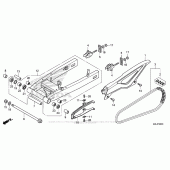 Схема узла: Задний рычаг (Маятник) для Honda NC700