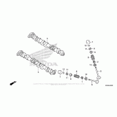 Схема вузла: Шток & Клапан для Honda CB1000 CB1000R