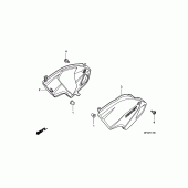 Схема вузла: Бічний обтічник для Honda CB600F Hornet