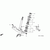 Схема вузла: Рульова траверса для Honda VT750 Black Widow