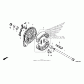 Схема узла: Задний тормозной барабан 2 для Honda VT750 Shadow RS