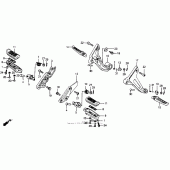 Схема узла: Подножки для Honda CB1000 CB1000F