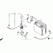 Схема узла: Аккумулятор для Honda CB1000 CB1000F