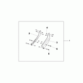 Схема узла: Bkrst mnt bkt для Honda VTX1800