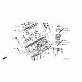 Схема вузла: Right головка циліндра для Honda ST1300 Pan-European