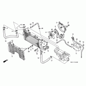 Схема узла: Радиатор (1) для Honda CBR900RR CBR900RR Fireblade