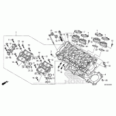 Схема вузла: Головка циліндра для Honda CBR1000 CBR1000RR Fireblade