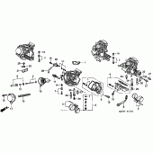 Схема вузла: Комплектуючі карбюратора для Honda VF750 Magna