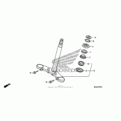 Схема узла: Рулевая траверса для Honda NT700 NT700V