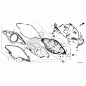 Схема вузла: Спідометр для Honda VFR800 Interceptor