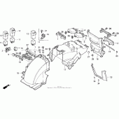 Схема узла: Заднее крыло для Honda GL1500 Gold Wing Aspencade