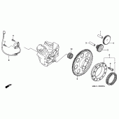 Схема вузла: Pulse generator / starting clutch для Honda NT650 Deauville