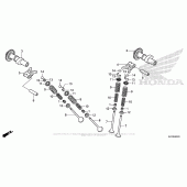 Схема вузла: Шток & Клапан для Honda CRF250 CRF250L