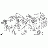 Схема узла: Жгут проводки/ignition coi l (CB1300F/F1) для Honda CB1300 Super Four