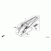Схема вузла: Заднє крило для Honda CRF450 CRF450R