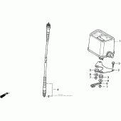Схема вузла: Trip meter для Honda XR250