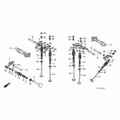 Схема вузла: Шток і Клапан для Honda VT600 Shadow VLX