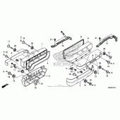 Схема вузла: Клапанна кришка для Honda GL1800 Gold Wing Valkyrie
