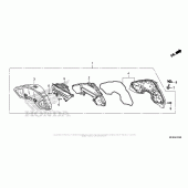 Схема вузла: Панель приладів для Honda CB1000 CB1000R