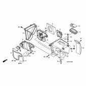 Схема узла: Воздушный фильтр для Honda CRF230 CRF230F