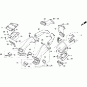 Схема узла: Air duct для Honda GL1500 Gold Wing Aspencade