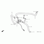 Схема узла: Система вентиляция картера (2) для Honda CBR600 CBR600F
