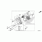 Схема узла: Водяной насос для Honda GL1800 Gold Wing F6B Bagger
