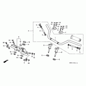 Схема узла: Верхняя траверса и Клипон руля (2) для Honda VT600 Shadow VLX