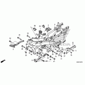 Схема узла: Рама для Honda GL1800 Gold Wing F6B Bagger
