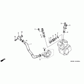 Схема узла: Труба водная для Honda XL650 Transalp
