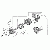 Схема узла: Генератор для Honda GL1800 Gold Wing