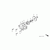 Схема вузла: Водяний насос для Honda NX250