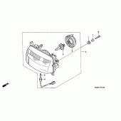 Схема вузла: Фара для Honda NX650 Dominator