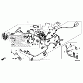 Схема вузла: Wire harness (1) для Honda VT1300 Sabre