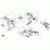 Схема вузла: Підніжки для Honda XR250