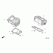 Схема узла: Цилиндр для Honda XL600 Transalp