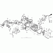 Схема узла: Воздушный фильтр для Honda VT600 Shadow VLX