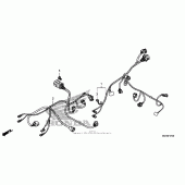 Схема узла: Электрооборудование для Honda NSA700 DN-01