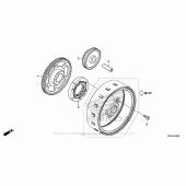 Схема вузла: Привід стартера для Honda CBR500