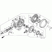 Схема узла: Приводной редуктор для Honda ST1100 Pan-European Police