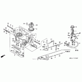 Схема вузла: Паливний бак + паливний насос (1) для Honda CBR1000 CBR1000RR Fireblade
