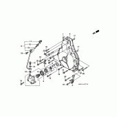 Схема вузла: Зчеплення cover для Honda GL1500 F6C