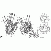 Схема вузла: Картер двигуна для Honda VT1100 Shadow Sabre