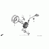 Схема вузла: Генератор для Honda XR250