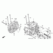 Схема вузла: Картер двигуна для Honda XR125